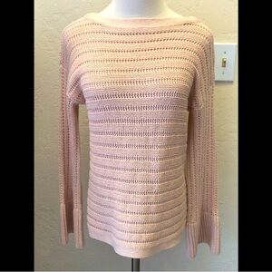 Ellen Tracy Make-ups bell sleeve crew neck sweater